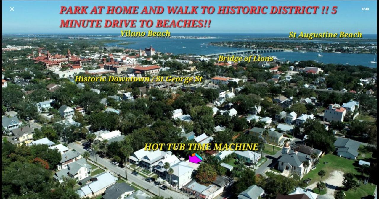 Hot Tub- 80'S Arcade- Pool Table- Historic Downtown- 7 Car Parking Villa Saint Augustine Eksteriør billede